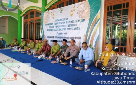 Kapolsek Mangaran Hadiri Pelantikan dan Pengukuhan Takmir Masjid se-Kecamatan Mangaran Tahun 2026