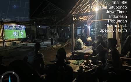 Polsek Mangaran Kawal Nobar Piala Dunia 2026, Wujudkan Situasi Aman dan Kondusif