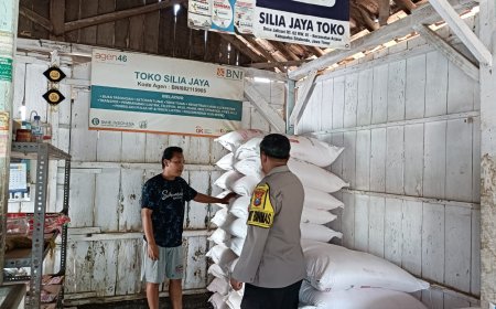 Polsek Arjasa Ajak Pemilik Kios Pupuk Subsidi Dukung Program Ketahanan Pangan Asta Cita Presiden RI