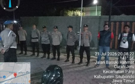POLSEK Panji Gelar Apel Siaga 1 Antisipasi Gangguan Kamtibmas Terkait Permasalahan Pondok Pesantren
