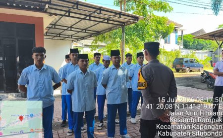 Giat Pembina Apel Kelas Xi Di Ma Nurul Hikam Kec. Kapongan Kab. Situbondo