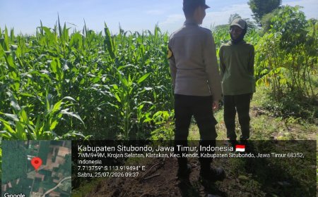 Bhabinkamtibmas Polsek Kendit Dorong Petani Terus Tanam Jagung Dukung Ketahanan dan Swasembada Pangan