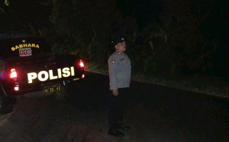 Patroli Blue Light Polsek Mangaran Intensif Cegah Kriminalitas dan Balap Liar di Malam Hari