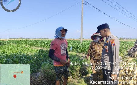 Bhabinkamtibmas Polsek Panarukan Sambangi Petani di Desa Wringinanom, Dukung Program Asta Cita Ketahanan Pangan Nasional