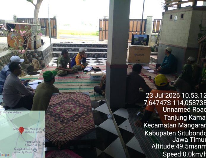 Polsek Mangaran Hadiri Sosialisasi Bantuan Irigasi Perpompaan untuk Dukung Ketahanan Pangan